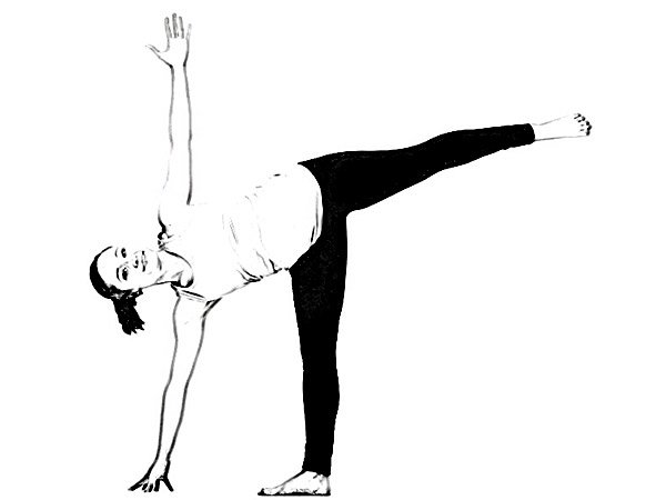 Ardha Chandrasana (Half Moon Pose) To Reduce Breast Size