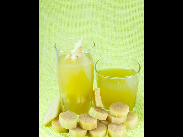 8. షుగర్ కేన్ జ్యూస్ , పసుపు ప్యాక్ :