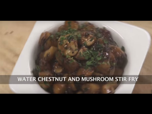 Water Chestnut (Singhara) And Mushroom Fry Video