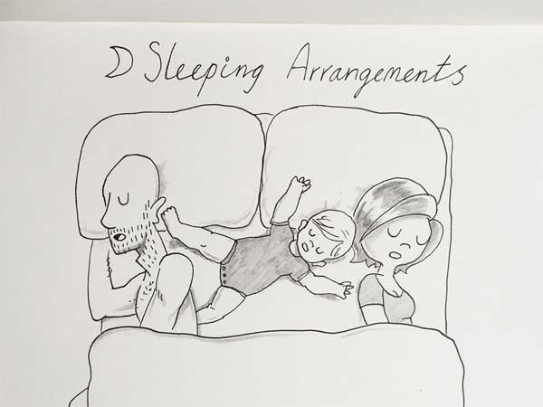 బెడ్ మీద మీతో పాటు పడుకున్నప్పుడు