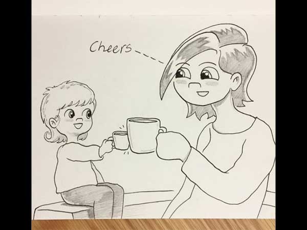 మీ బిడ్డకి మీరు చీర్స్ చెప్పినప్పుడు