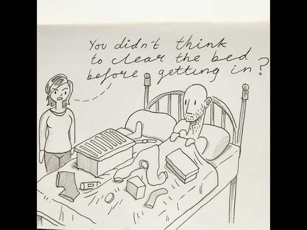 మంచంని క్లియర్ చేయడం ప్రతి మనిషి విష్ కాదు