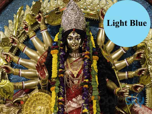 9 ) తొమ్మిదవ రోజు ( లేత నీలం రంగు ) :