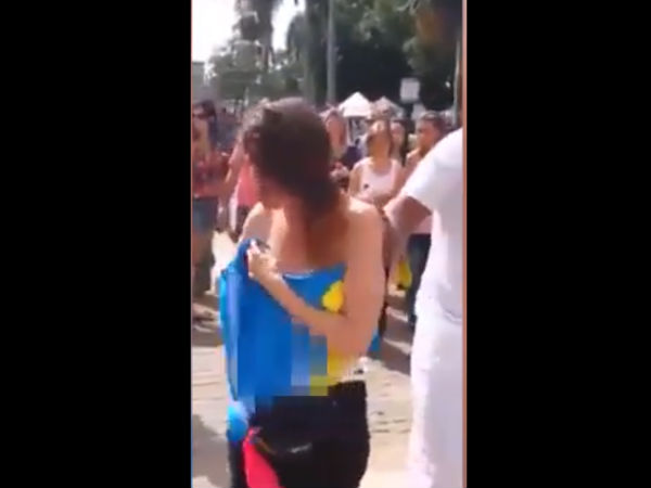 వీడియోలో న‌టించిన అమ్మాయి టీ ష‌ర్టు హై స్ట్రీట్ కంపెనీది...