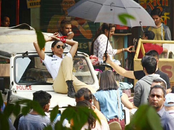 deepika padukone cop look for an ad shoot