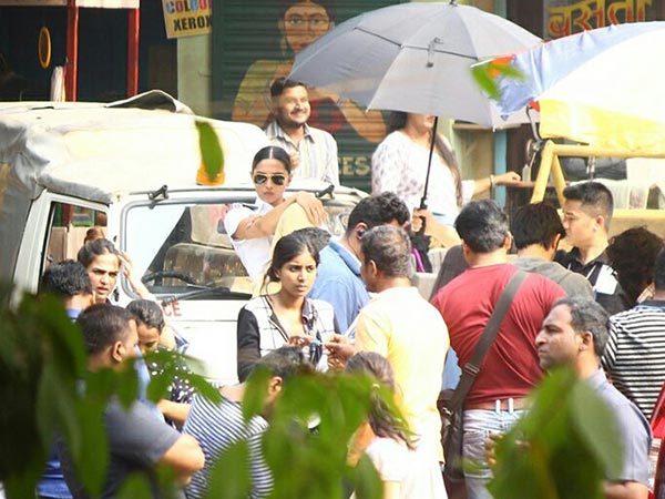 deepika padukone cop look for an ad shoot