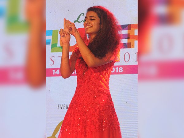 Priya Prakash Varrier At A Flower Show 