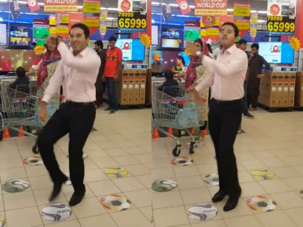 పెద్దాయన అతని డ్యాన్స్ చూసి