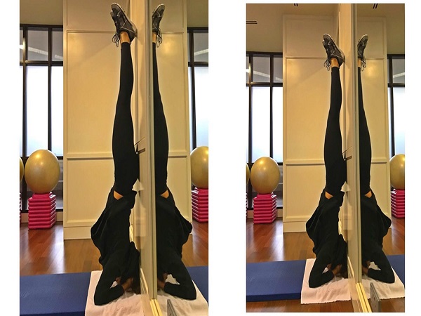 దీపికా వ్యాయామం విన్యాసాలు..