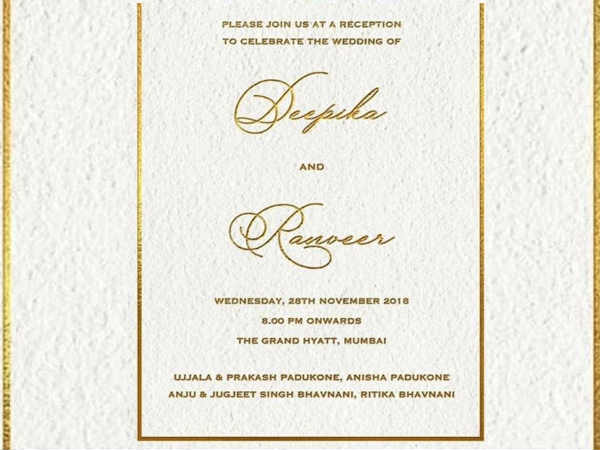 మేము కూడా రెండు లేదా మూడు రిసెప్షన్లు...