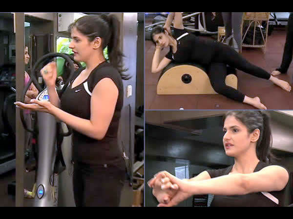 పీలాట్స్ వర్కవుట్స్ తో స్టార్ట్...