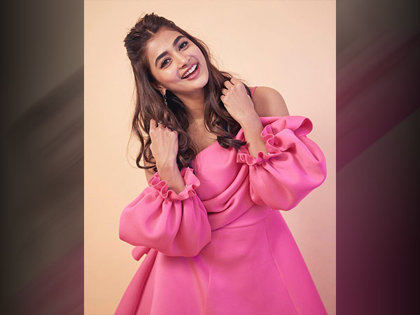 పింక్ డ్రెస్ లో...