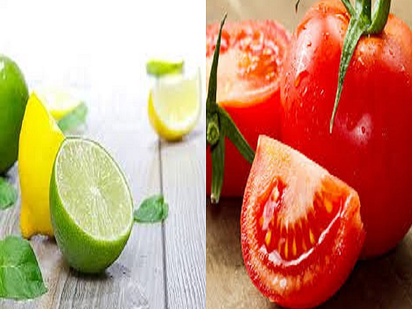 2. టమోటా మరియు నిమ్మరసం