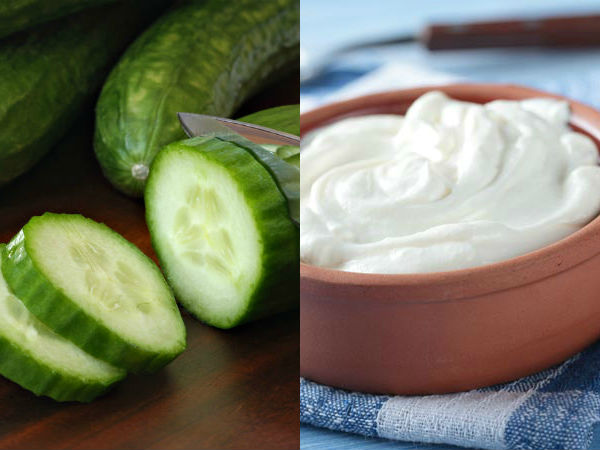 దోసకాయ + పెరుగు