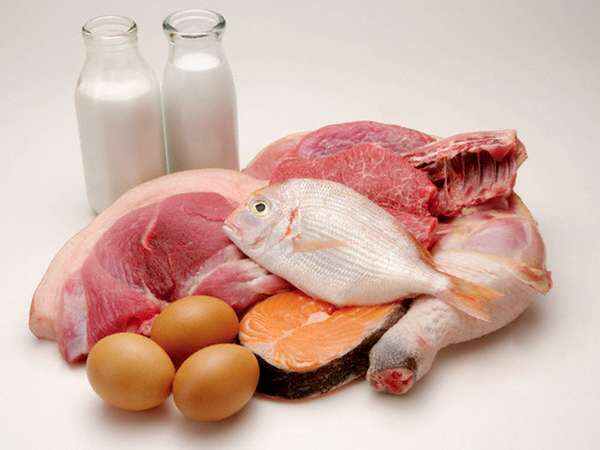 గుడ్లు, మాంసం మరియు చేపలు