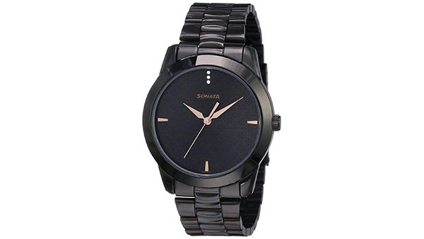 సొనాటా ఫార్మల్ అనలాగ్ బ్లాక్ డయల్ మెన్స్ వాచ్ NM7924NM01 / NN7924NM01