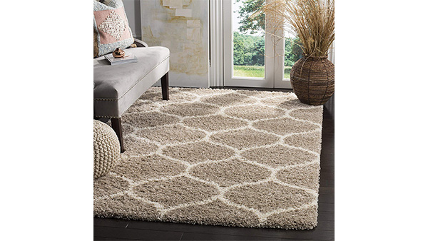 స్వీట్ హోమ్స్ సూపర్ అల్ట్రా సాఫ్ట్ షాగీ హన్వాన్ యాంటీ స్కిడ్ సిల్క్ టచ్ కార్పెట్