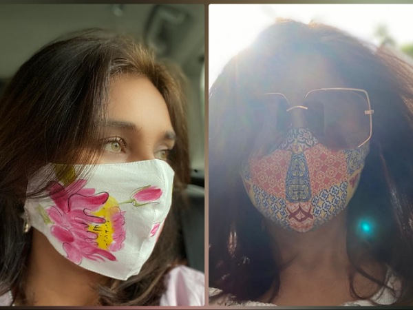  2. మాస్క్‌ని ఏటవాలుగా ధరించడం