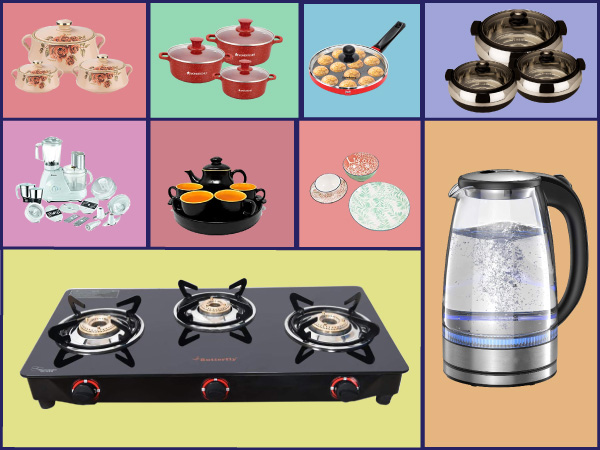 Big Deals On Kitchen Essentials : Buy Gas Stove, Flask, Electric Kettle, Food Processor And More