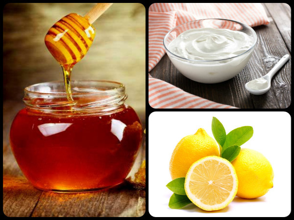 పెరుగు, తేనె మరియు నిమ్మరసం