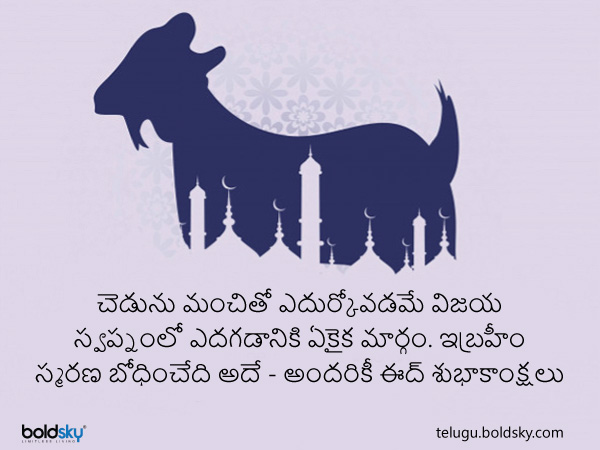 బక్రీద్ శుభాకాంక్షలు