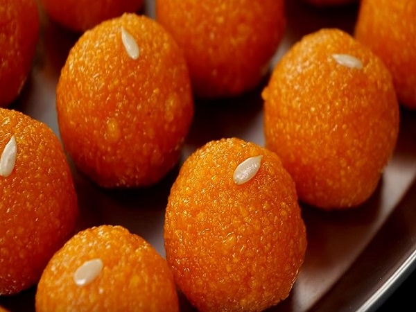 Motichur Laddu Recipe in Telugu : Raksha Bandhan Special Sweet