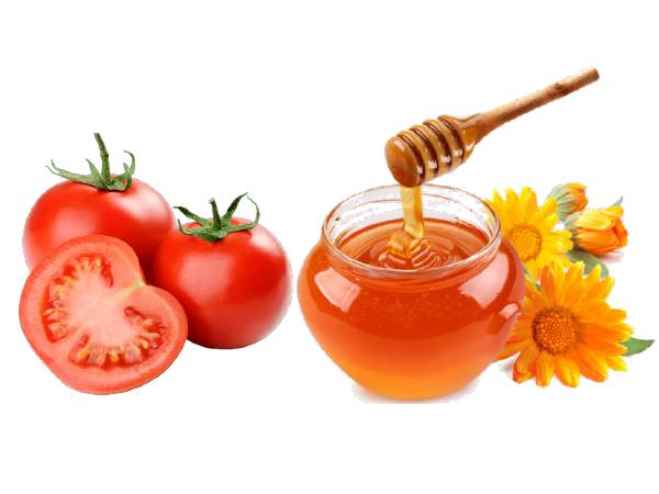 టమోటా మరియు తేనె ముసుగు