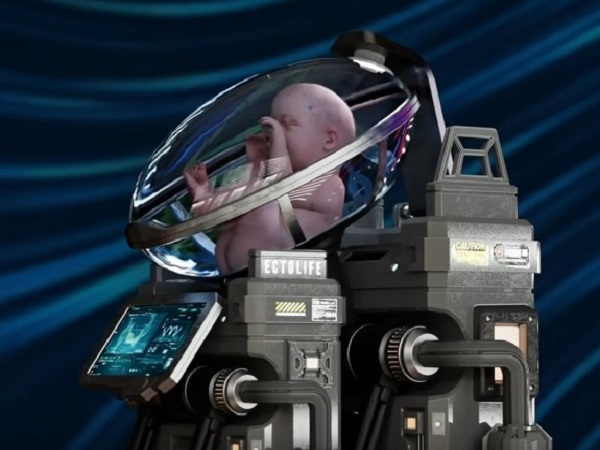 Artificial womb facility in near future shocking imaginary video released by the Ectolife