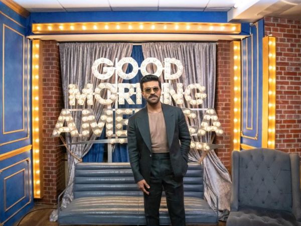 American TV anchor comments on ram charan style at good morning america show know in Telugu