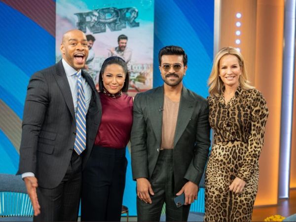 American TV anchor comments on ram charan style at good morning america show know in Telugu