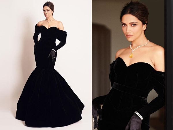 Oscars 2023: Deepika Padukone red carpet looks in black Louis Vuitton gown