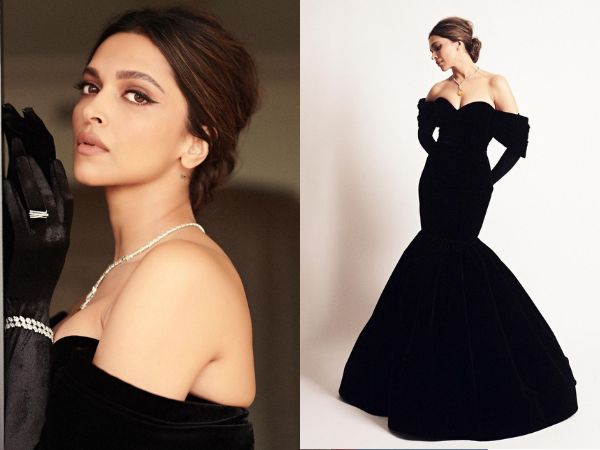 Oscars 2023: Deepika Padukone red carpet looks in black Louis Vuitton gown