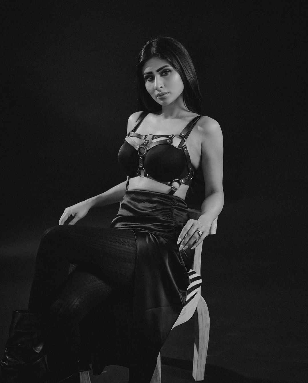 Actress Mouni Roy Mesmerizing Photos In Black Outfit