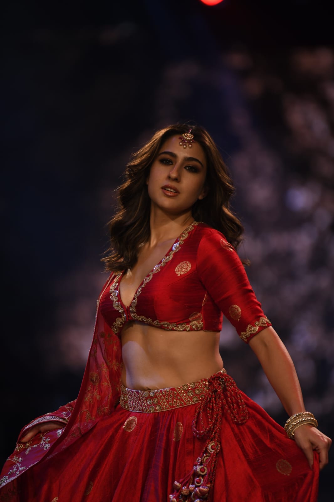 Lakme Fashion Week 2023: Actress Sara Ali Khan ethereal looks in double shaded lehenga