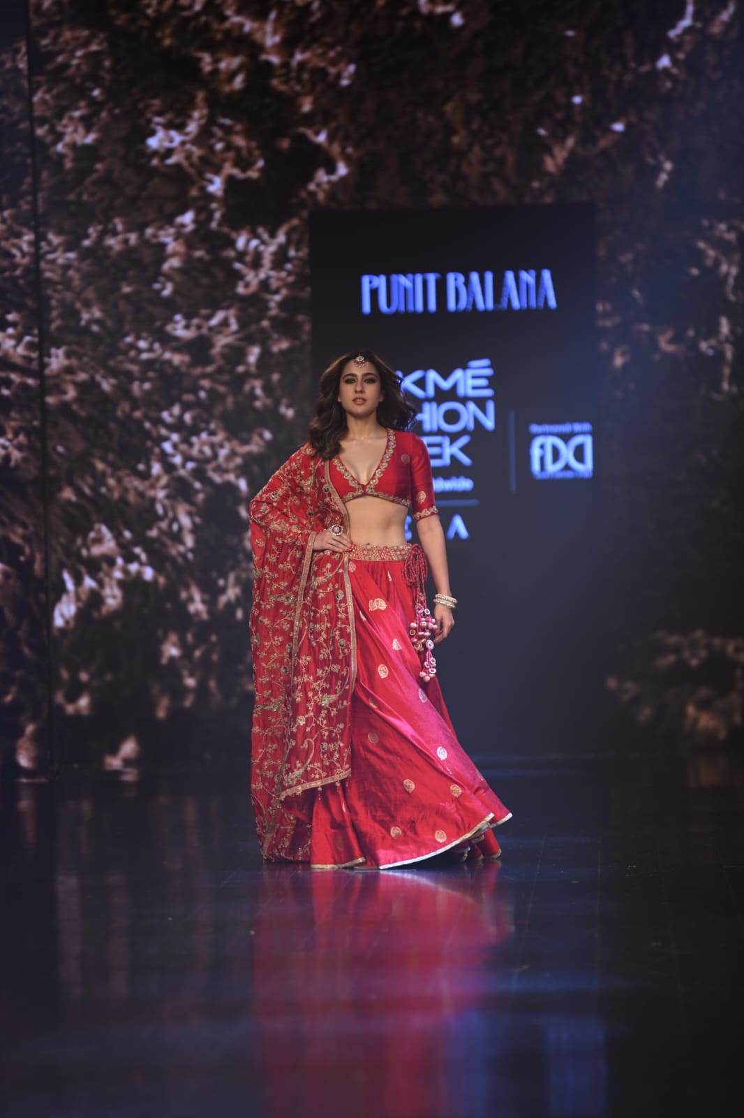 Lakme Fashion Week 2023: Actress Sara Ali Khan ethereal looks in double shaded lehenga