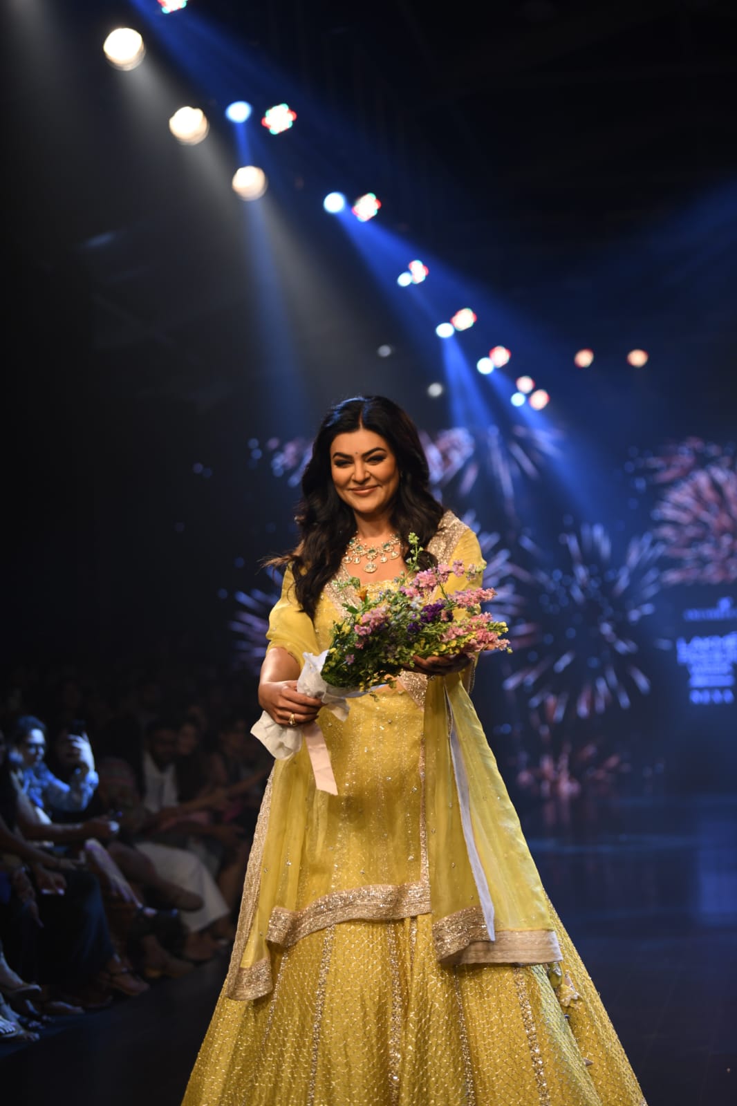 Lakme Fashin Week 2023 : Sushmita Sen walk Ramp After Surviving Heart Attack