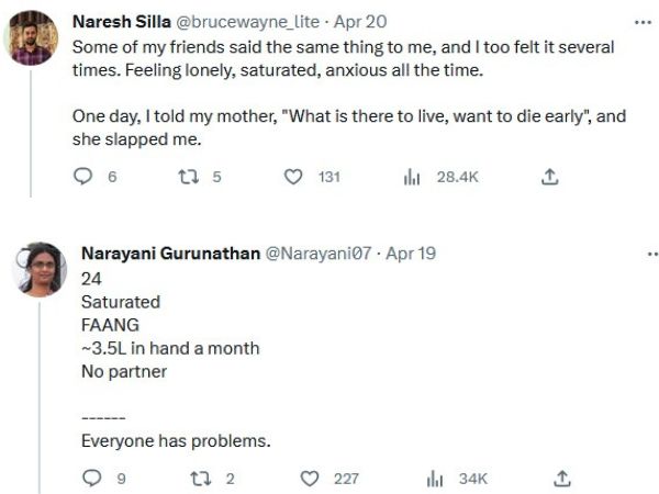 Bengaluru Young Techie Earns 58 Laksh Per Annum Writes About Unsatisfied Life Know In Telugu