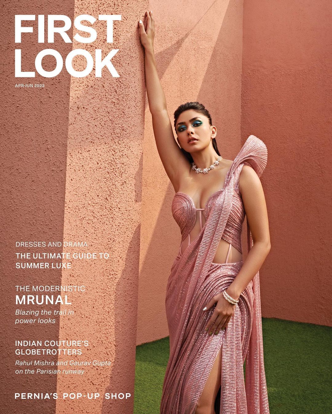 Actress Mrunal Thakur Glamorous Photos In Trendy Outfit