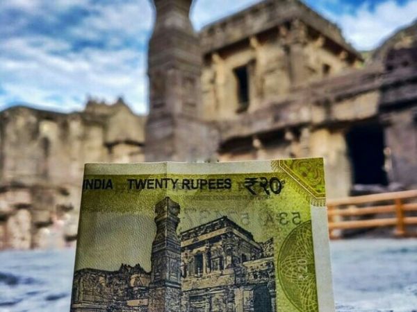 Historical Monuments and Events Printed on Indian Currency Notes In Telugu
