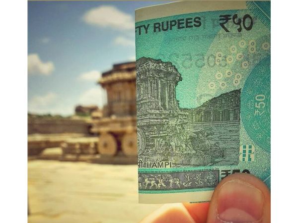 Historical Monuments and Events Printed on Indian Currency Notes In Telugu