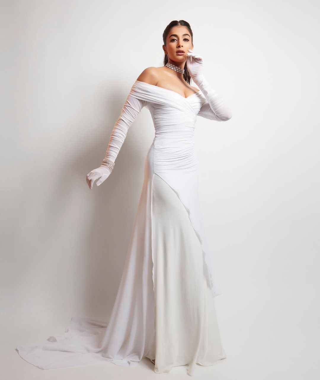 Actress Pooja Hegde Mesmerizing Looks In Bodycon Dress