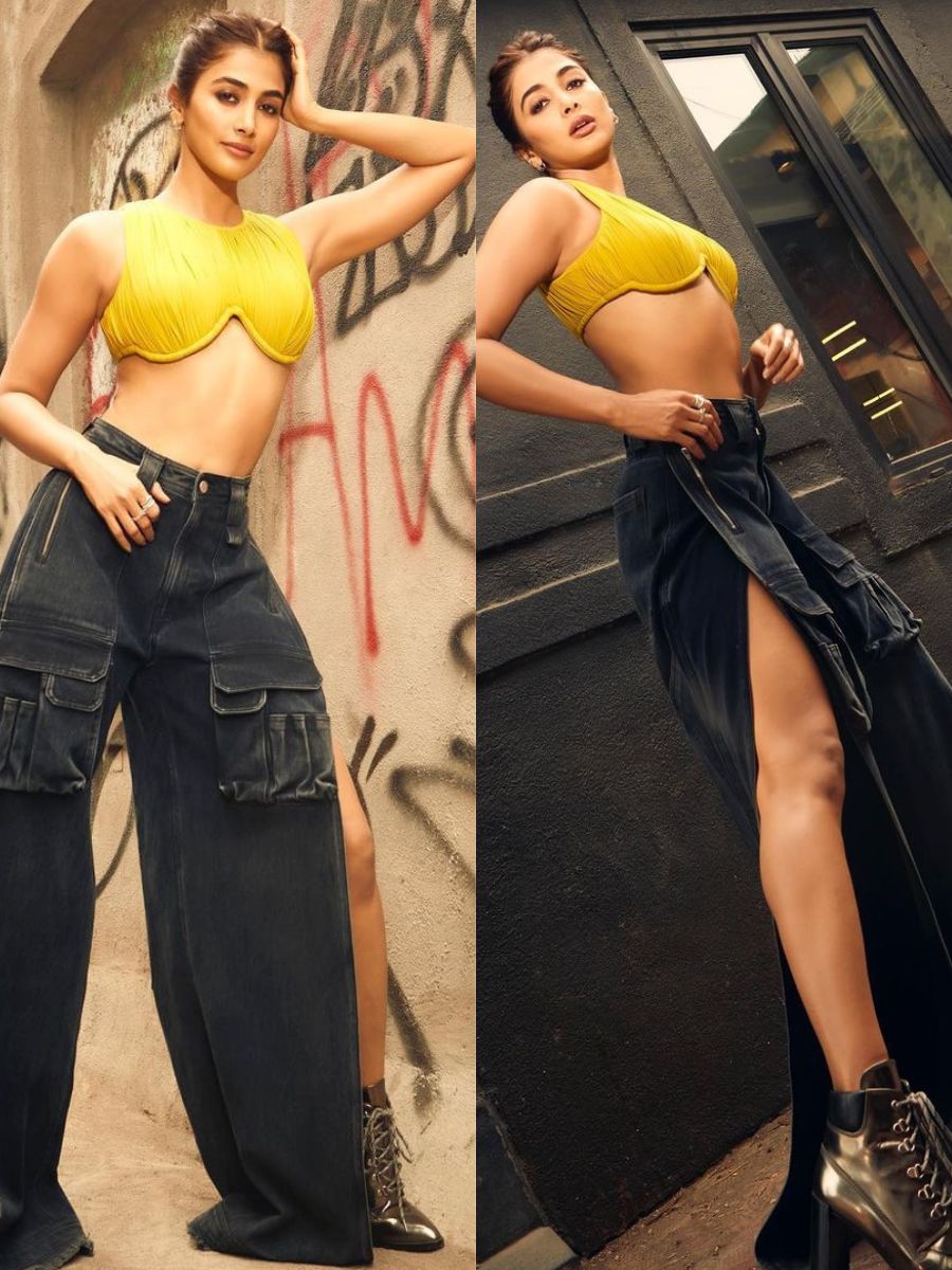 Actress Pooja Hedge Fabulous Photos In Trendy Outfit