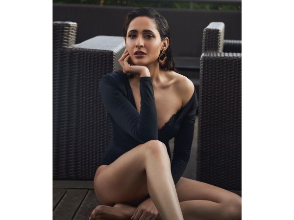 Actress Pragya Jaiswal Stunning Stills In Black Bikini