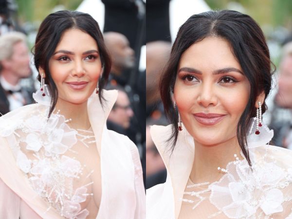 Cannes Film Festival 2023: Esha Gupta Stunning Stills In Pink Thigh-High Slit Outfit