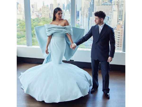 Actress Priyanka Chopra Gorgeous Stills In Blue Gown