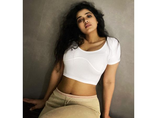 Actress Ketika Sharma Stunning Stills in White Outfit