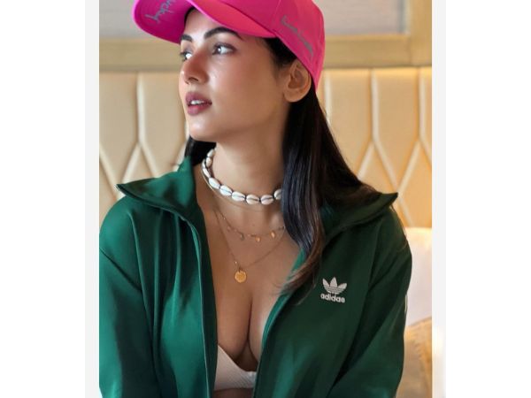 Actress Sonal Chauhan Mesmerizing Stills In Cool Outfit