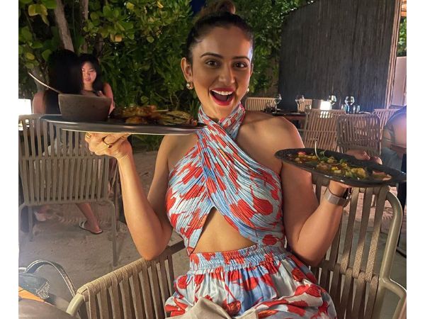 Actress Rakul Preet Singh Mesmerizing Looks In Jumpsuit