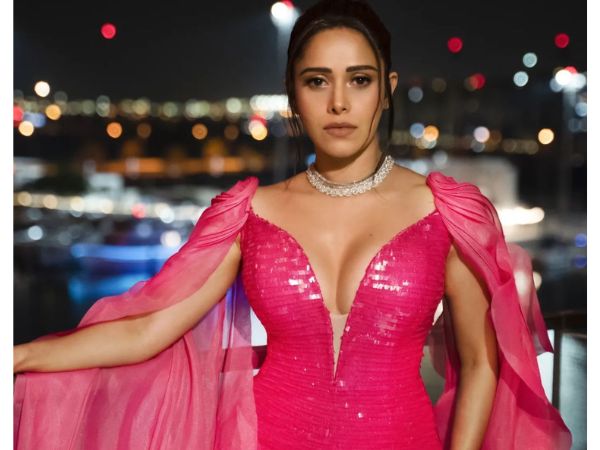 Actress Nushrrat Bharuccha Glamorous Stills In Pink Outfit