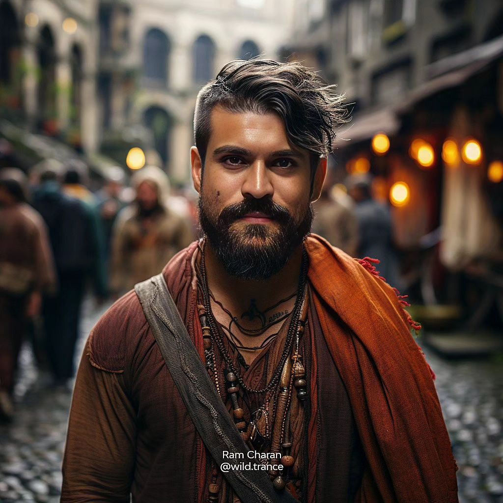 Tollywood Stars Monk Look AI Images Tollywood Stars Monk Look AI Images